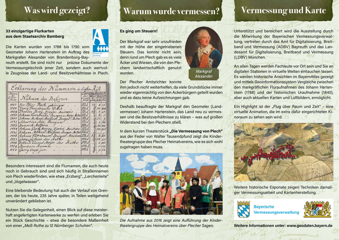 Plecher Flurkarten Sonderausstellung Flyer 2 Plecher Flurkarten Sonderausstellung Flyer 2